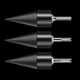 Maxbell Wood Log Splitting Drill Bit Easy Splitter Firewood Log Splitter for Camping Diameter 50mm