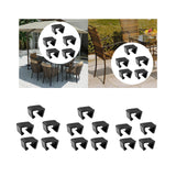 Maxbell 5Pcs Outdoor Furniture Clips Fastener Connect The Sectional Patio Sofa Clips 6cm