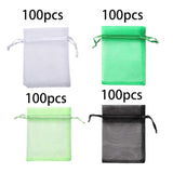 Maxbell 100 Pack 4x6 inch Small Netting Barrier Bags for Strawberries Berries Apples White