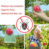 Maxbell 100 Pack 4x6 inch Small Netting Barrier Bags for Strawberries Berries Apples White