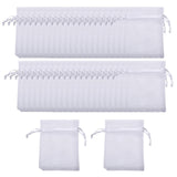 Maxbell 100 Pack 4x6 inch Small Netting Barrier Bags for Strawberries Berries Apples White