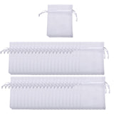 Maxbell 100 Pack 4x6 inch Small Netting Barrier Bags for Strawberries Berries Apples White