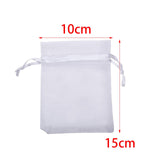 Maxbell 100 Pack 4x6 inch Small Netting Barrier Bags for Strawberries Berries Apples White
