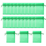 Maxbell 100 Pack 4x6 inch Small Netting Barrier Bags for Strawberries Berries Apples Green