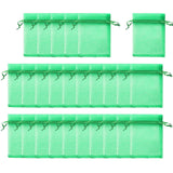 Maxbell 100 Pack 4x6 inch Small Netting Barrier Bags for Strawberries Berries Apples Green