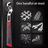 Maxbell Self Adjustable Pipe Wrench Plumbing Wrench Anti Slip Handle for Auto Repair 6inch