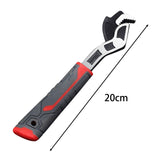 Maxbell Self Adjustable Pipe Wrench Plumbing Wrench Anti Slip Handle for Auto Repair 8inch