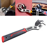 Maxbell Self Adjustable Pipe Wrench Plumbing Wrench Anti Slip Handle for Auto Repair 10inch