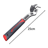 Maxbell Self Adjustable Pipe Wrench Plumbing Wrench Anti Slip Handle for Auto Repair 10inch