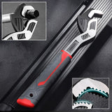 Maxbell Self Adjustable Pipe Wrench Plumbing Wrench Anti Slip Handle for Auto Repair 12inch