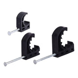 Maxbell 50Pcs Half Clamp Fixture Durable Premium J Clamp for Pex Tubing Pipe Support 1.27cm