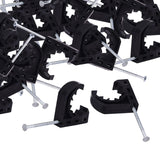 Maxbell 50Pcs Half Clamp Fixture Durable Premium J Clamp for Pex Tubing Pipe Support 2.54cm