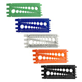 Maxbell Drill Bit Gauge Compact Portable Easy to Carry Multipurpose Measurement Tool Green