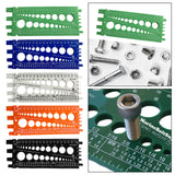 Maxbell Drill Bit Gauge Compact Portable Easy to Carry Multipurpose Measurement Tool Green