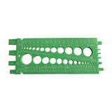 Maxbell Drill Bit Gauge Compact Portable Easy to Carry Multipurpose Measurement Tool Green