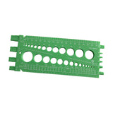 Maxbell Drill Bit Gauge Compact Portable Easy to Carry Multipurpose Measurement Tool Green