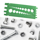 Maxbell Drill Bit Gauge Compact Portable Easy to Carry Multipurpose Measurement Tool Green