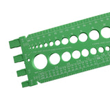 Maxbell Drill Bit Gauge Compact Portable Easy to Carry Multipurpose Measurement Tool Green