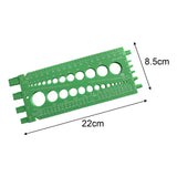 Maxbell Drill Bit Gauge Compact Portable Easy to Carry Multipurpose Measurement Tool Green