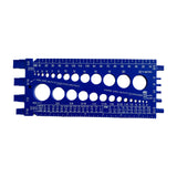 Maxbell Drill Bit Gauge Compact Portable Easy to Carry Multipurpose Measurement Tool Blue