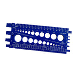 Maxbell Drill Bit Gauge Compact Portable Easy to Carry Multipurpose Measurement Tool Blue