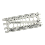 Maxbell Drill Bit Gauge Compact Portable Easy to Carry Multipurpose Measurement Tool White