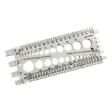 Maxbell Drill Bit Gauge Compact Portable Easy to Carry Multipurpose Measurement Tool White