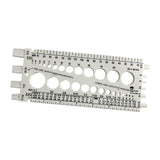 Maxbell Drill Bit Gauge Compact Portable Easy to Carry Multipurpose Measurement Tool White