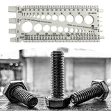 Maxbell Drill Bit Gauge Compact Portable Easy to Carry Multipurpose Measurement Tool White