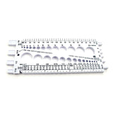 Maxbell Drill Bit Gauge Compact Portable Easy to Carry Multipurpose Measurement Tool White