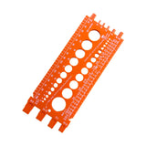 Maxbell Drill Bit Gauge Compact Portable Easy to Carry Multipurpose Measurement Tool Orange