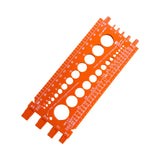 Maxbell Drill Bit Gauge Compact Portable Easy to Carry Multipurpose Measurement Tool Orange
