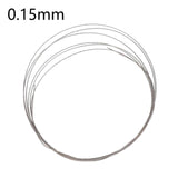 Maxbell Diamond Wire Saw Silver Minimal Loss 1 Meters/lot for Glass Jewelry Ceramics 0.15mm