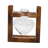 Maxbell Hydroponic Vase Planter Tabletop Glass Vase for Bookshelf Living Room Office 1 Glass Vase