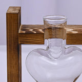 Maxbell Hydroponic Vase Planter Tabletop Glass Vase for Bookshelf Living Room Office 2 Glass Vases