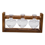 Maxbell Hydroponic Vase Planter Tabletop Glass Vase for Bookshelf Living Room Office 3 Glass Vases