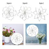 Maxbell Flower Arranger Holder Bouquet Stainless Steel Flower Lid for Plant Fixation Style A