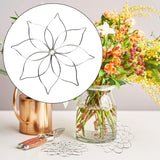 Maxbell Flower Arranger Holder Bouquet Stainless Steel Flower Lid for Plant Fixation Style C