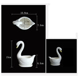Maxbell White Swan Ceramic Flower Pot Plant Succulent Pot for Home Decorative Bonsai