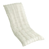 Maxbell Lounge Chair Cushion Gift Soft Thick Lounger Pad for Garden Office Furniture White