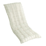 Maxbell Lounge Chair Cushion Gift Soft Thick Lounger Pad for Garden Office Furniture White