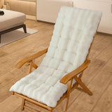 Maxbell Lounge Chair Cushion Gift Soft Thick Lounger Pad for Garden Office Furniture White