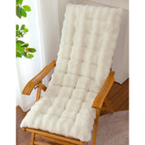 Maxbell Lounge Chair Cushion Gift Soft Thick Lounger Pad for Garden Office Furniture White