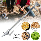 Maxbell Sowing Seed Sower Dispenser Manual Seed Planter Gardening Lawn Seed Spreader Length 95cm