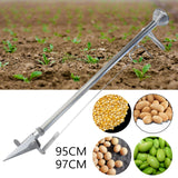 Maxbell Sowing Seed Sower Dispenser Manual Seed Planter Gardening Lawn Seed Spreader Length 95cm