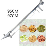Maxbell Sowing Seed Sower Dispenser Manual Seed Planter Gardening Lawn Seed Spreader Length 95cm