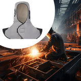 Maxbell Full Protective Welding Hoods Durable Multifunctional Welding Neck Protector gray