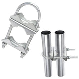 Maxbell U Bolts Pipe Mounting V Jaw Block Bracket Umbrella Fixing Antenna Mast Clamp