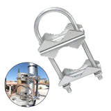 Maxbell U Bolts Pipe Mounting V Jaw Block Bracket Umbrella Fixing Antenna Mast Clamp