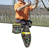 Maxbell Garden Tool Belt Garden Tool Pouch Garden Apron for Men Gardener Electrician Green